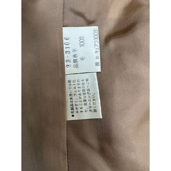 Vintage Academia Houndstooth 100% Wool Skirt Suit Tailored Blazer Pleats 9 - Picture 11 of 16